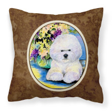 Caroline's Treasures SS8295PW1414 Dekorat vny vank z pl tna s mot vom bi na, velk , viacfarebn