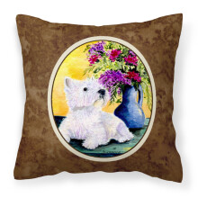 Caroline's Treasures SS8301PW1414 Dekorat vny pl ten l tkov vank Westie, velk , viacfarebn