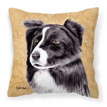 "Caroline's Treasures SC9138PW1414 Border Collie Dekorativ Kuddöverdrag, Stor, Flerfärgad"