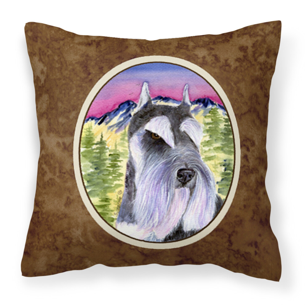 Coussin D Coratif En Toile Multicolore Caroline's Treasures SS8340PW1414 Schnauzer-image