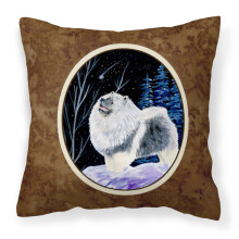 Caroline's Treasures SS8357PW1414 Dekorat vny l tkov vank Keeshond Starry Night, velk , viacfarebn