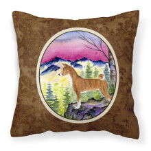 Caroline's Treasures SS8371PW1414 Dekorat vny pl ten l tkov vank Basenji, velk , viacfarebn