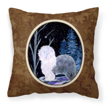 Caroline's Treasures SS8401PW1414 L tkov vank Starry Night Old English Sheepdog, velk , viacfarebn