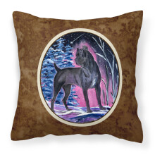 Caroline's Treasures SS8410PW1414 Dekorat vny vank z pl tna s mot vom Cane Corso s mot vom hviezdnej noci, velk , viacfarebn