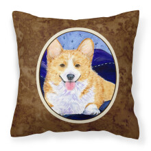 Caroline's Treasures SS8414PW1414 Dekorat vny pl ten vank s mot vom corgi, velk , viacfarebn