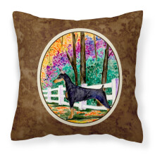 Caroline's Treasures SS8428PW1414 Dekorat vny pl ten vank s mot vom dobermana, velk , viacfarebn