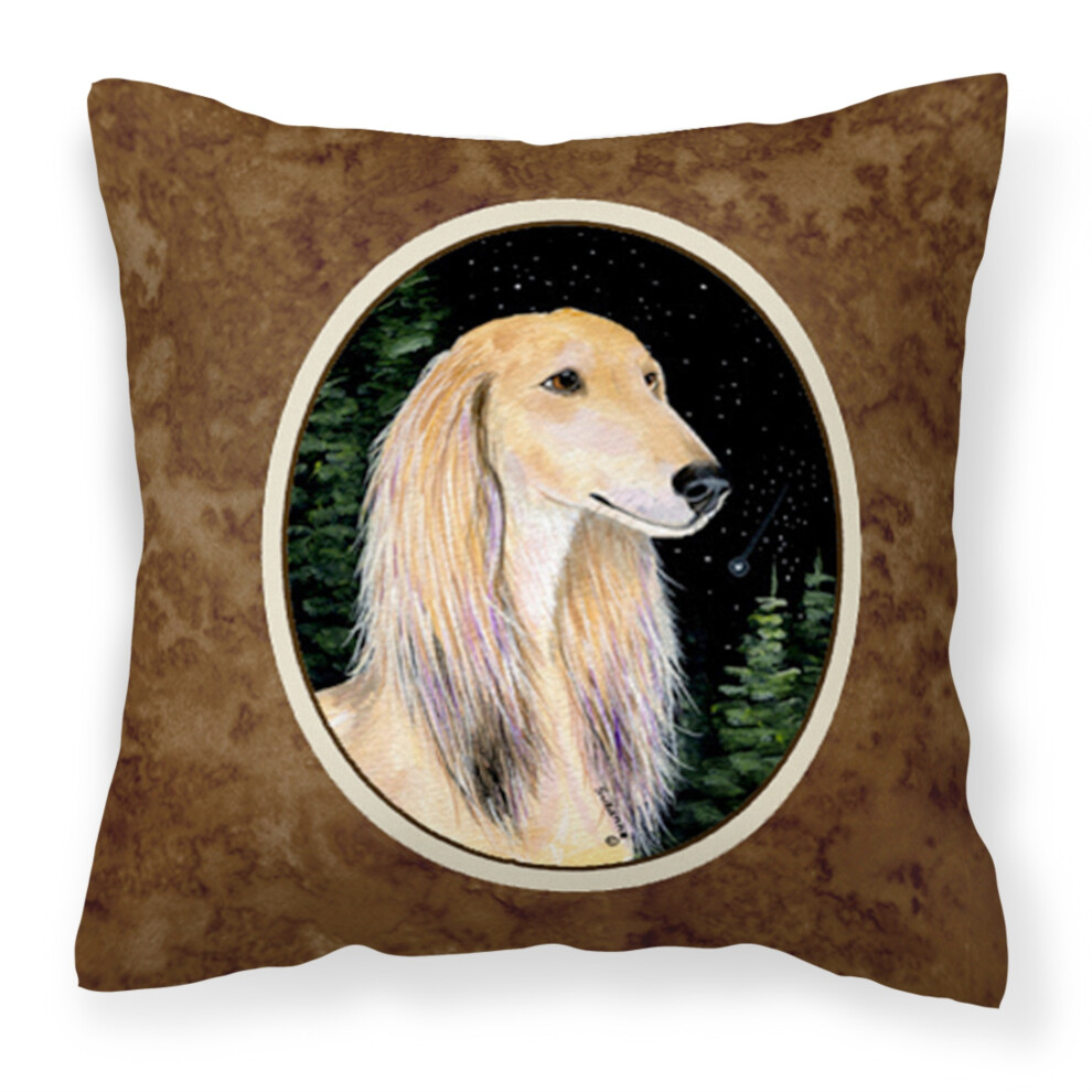 Coussin D Coratif En Toile Multicolore Caroline's Treasures SS8485PW1414 Motif Saluki Nuit Toil E-image