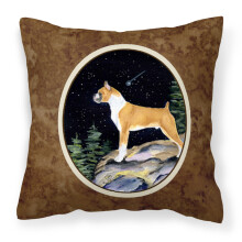 Caroline's Treasures SS8496PW1414 Dekorat vny l tkov vank Starry Night Boxer, velk , viacfarebn