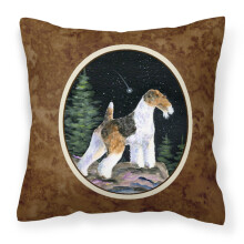 Caroline's Treasures SS8500PW1414 Dekorat vny l tkov vank s mot vom foxteri ra Starry Night, velk , viacfarebn