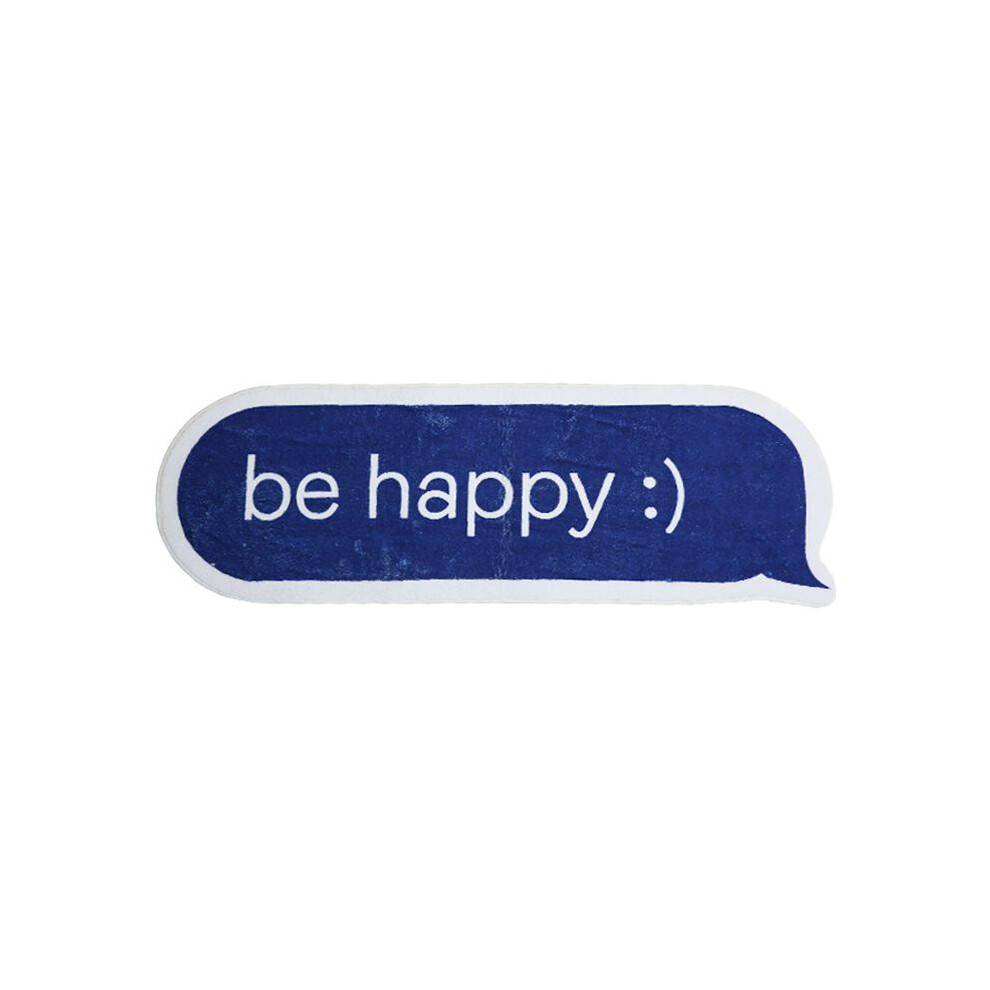 (Blue dialog box, 100X150cm 39.3X59in) Blue bedroom bedside blanket, living room, household room, modern and simple floor mat-image-OPC-PGBFZDD-NEW