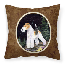 Caroline's Treasures SS8503PW1414 Dekorat vny l tkov vank s mot vom foxteri ra Starry Night, velk , viacfarebn