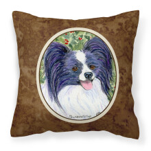Caroline's Treasures SS8811PW1414 Dekorat vny l tkov vank Papillon, velk , viacfarebn