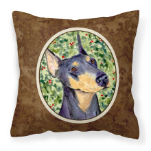 Caroline's Treasures SS8812PW1414 Dekorat vny pl ten vank s mot vom dobermana, velk , viacfarebn