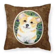 Caroline's Treasures SS8854PW1414 Dekorat vny pl ten vank s mot vom corgi, velk , viacfarebn