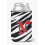 Letter N Initial Monogram - Zebra Red Can or Bottle Beverage Insulator Hugger 1