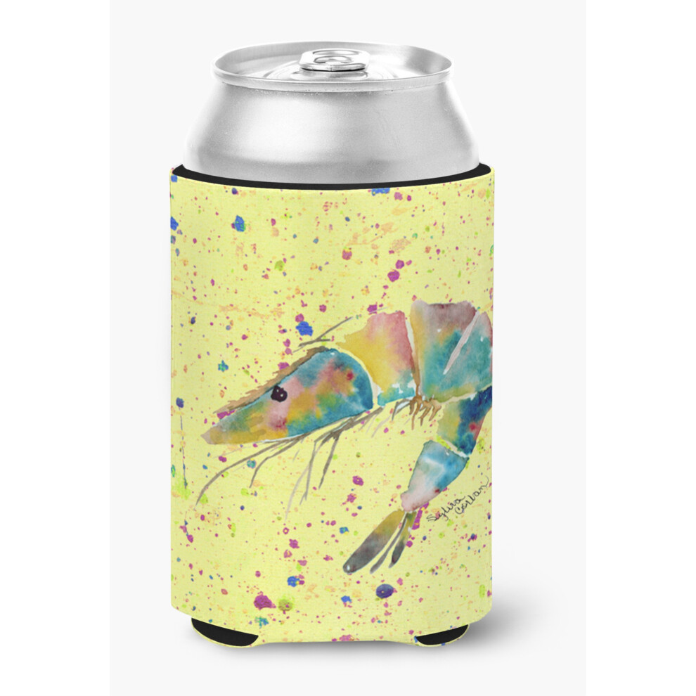 Garnalen Op Gele Blik- Of Flesdrankisolatorhugger-image