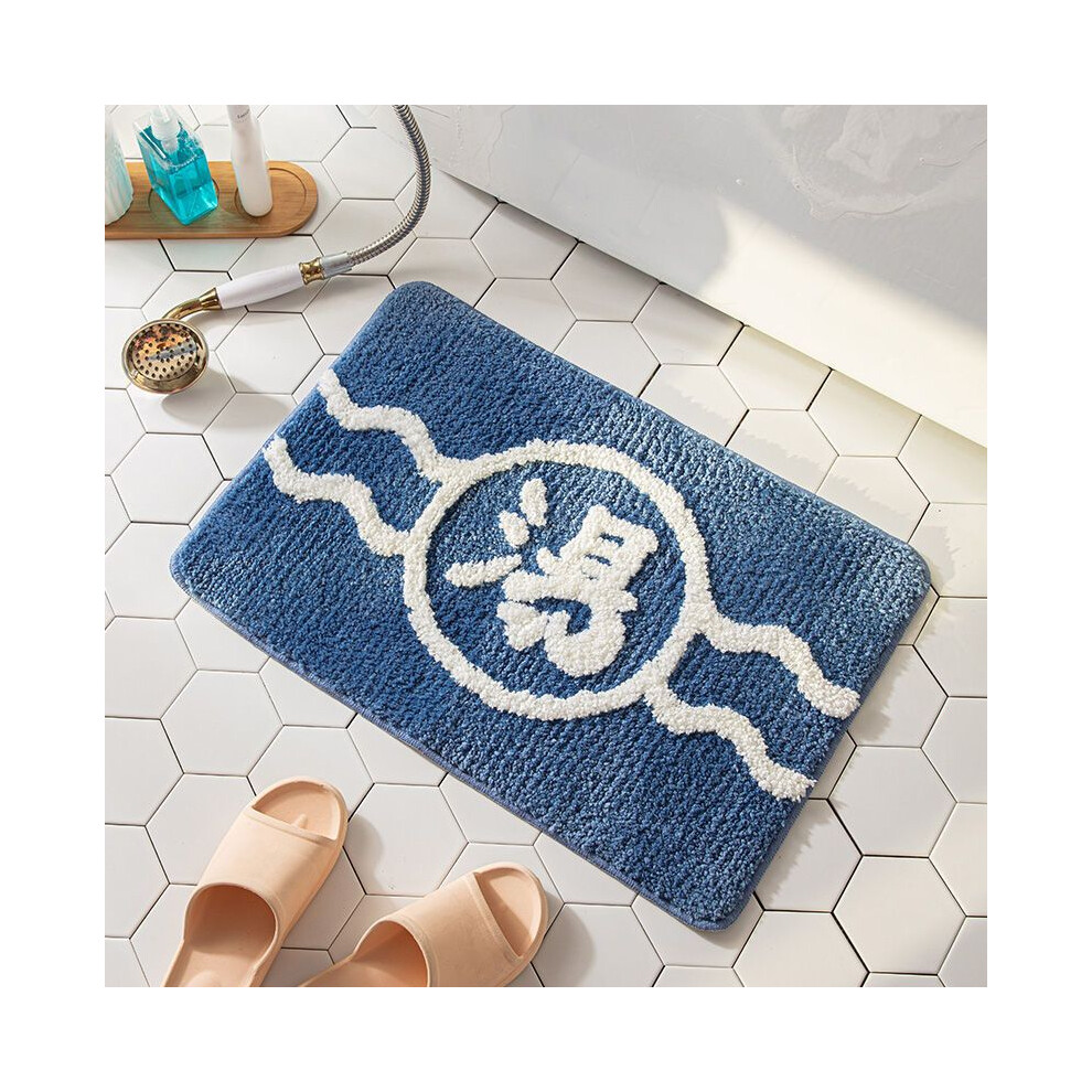 (A-2, 100X150cm 39.3X59in) Modern simple bathroom floor mat, door water absorption and non-slip foot mat, household bathroom mat, toilet sink carpet