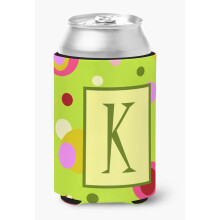 Bokstav K Initial Monogram - Grön Kan- eller Flaskisolator