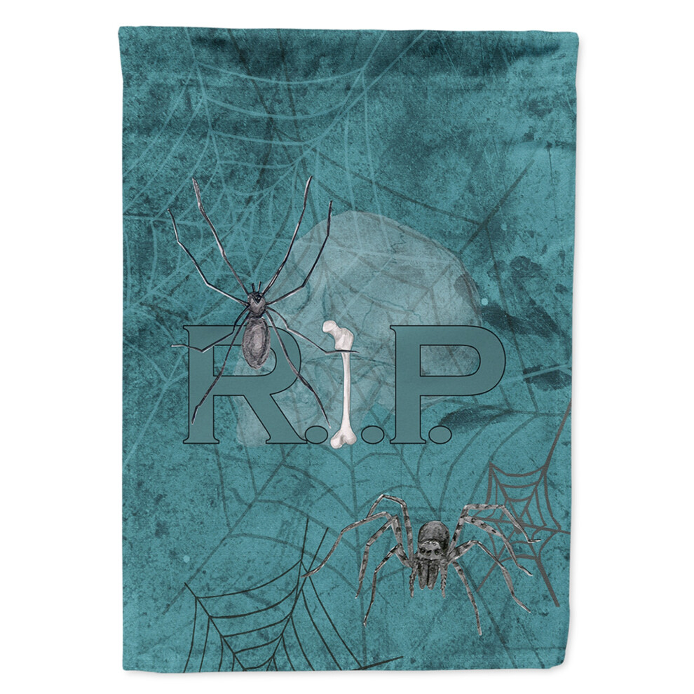 Caroline's Treasures Sb3004gf Rip Rest In Peace With Spider Web Halloween Flag Small Multicolor