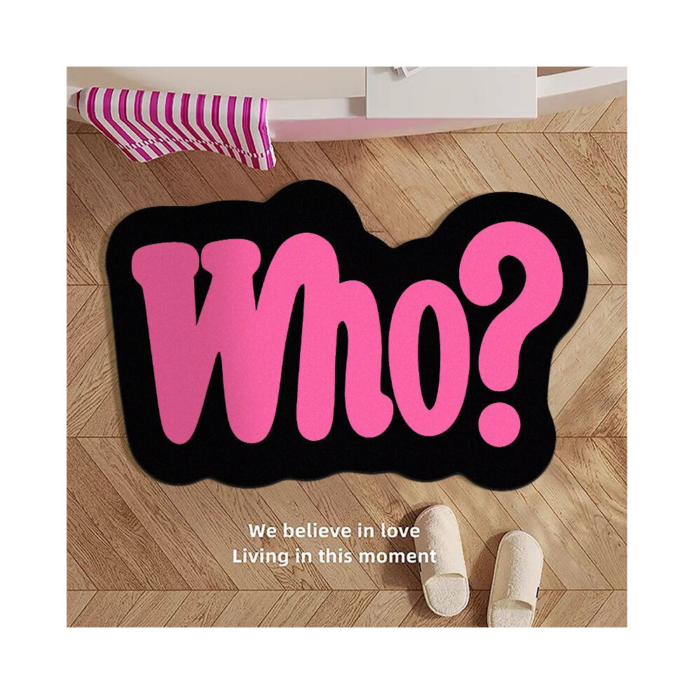 (Which fen word, 60x90cm23.6x35.4in) Diatom mud bathroom floor mat, water absorption and non-slip household carpet, bathroom floor mat