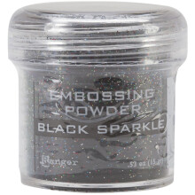 Ranger 359851 Embossing Powder Black Sparkle
