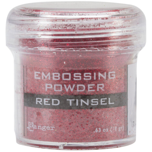Poudre     embosser Ranger Tinsel rouge