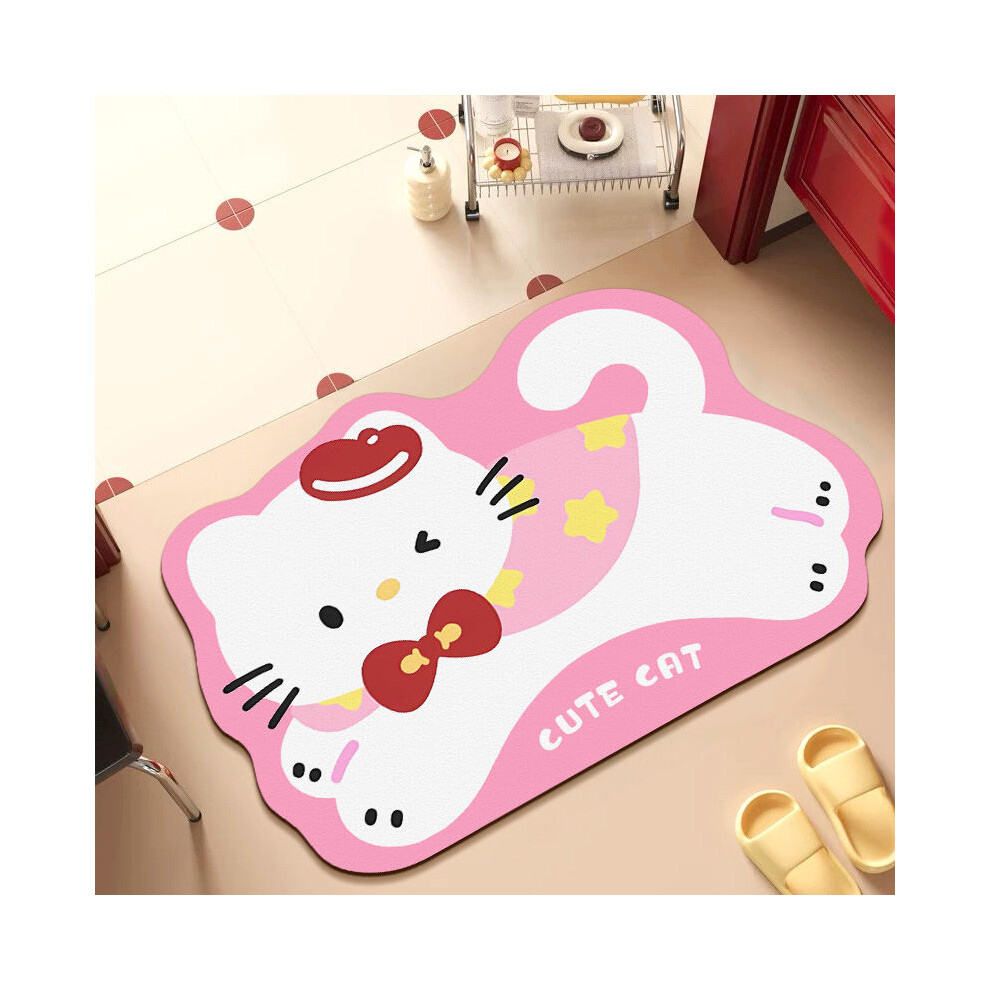 (cat, 40x60cm15.7x23.6in) Cartoon cute little animal soft diatom mud bathroom floor mat water-absorbing non-slip decorative carpet bathroom door floor-image-OPC-PGBG6SM-NEW
