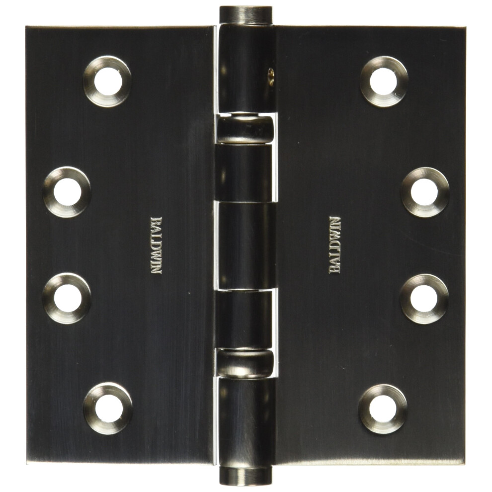 Baldwin 1041056Inrp Square Ball Bearing Mortise Hinge Non Removable Pin Lifetime Satin Nickel 829846123885