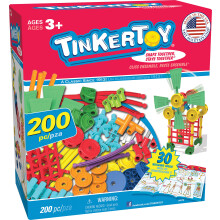 TINKERTOY 30 Model 200 Stuks Super Bouwset - Educatief speelgoed voor kleuters vanaf 3 jaar (exclusief op Amazon)