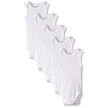 Carter's 5-pack S/L Bodysuits- White- 6 m?neder