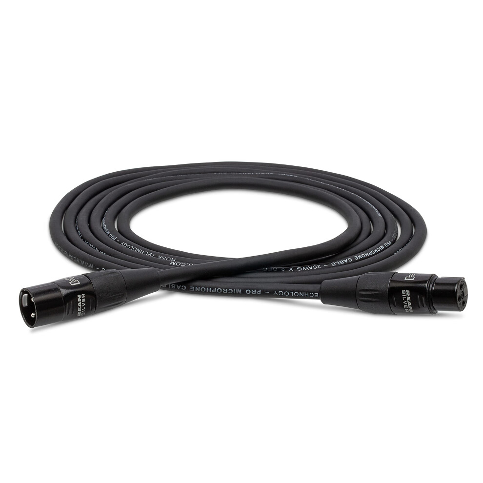 Hosa HMIC-015, Pro Microphone Cable, Rean XLR3F To XLR3M, 15 Ft-image