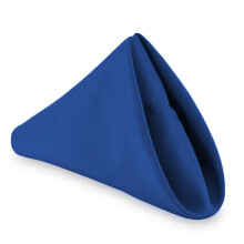 Lann's Liinavaatteet - 1 tusinaa 20"" isoa kangaspöytäliinaa - Konepestävä ravintola/hää/hotelli polyesterikangas - Royal Blue
