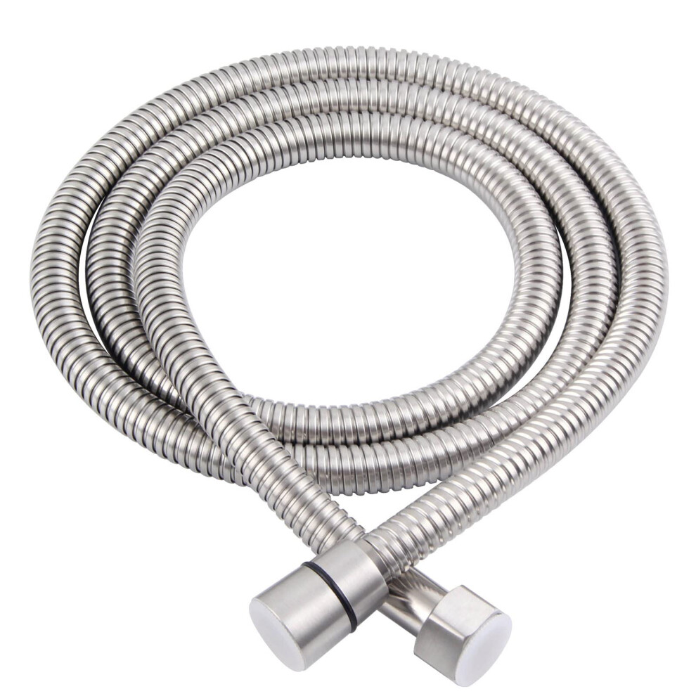 Angle Simple Shower Hose Brushed Nickel 59 Stainless Steel Replacement Shower Head Hose Flexible Hand Held Shower Sprayer Hose 1/2 Ips 701158882622