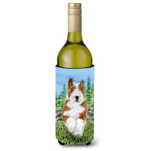 Bearded Collie Wine Bottle Beverage Insulator Beverage Insulator Hugger SS8320LITERK