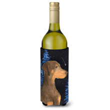Starry Night Doberman Wine Bottle Beverage Insulator Beverage Insulator Hugger