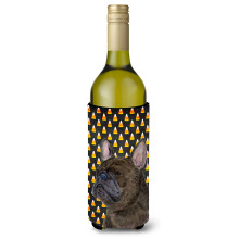 Fransk Bulldog Halloween Portr?t Vinflaske Drikisolator Drikisolator Hugger SS4312LITERK