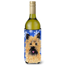 Cairn Terrier Vinter Snefnug Ferie Vinflaske Drik Isolator Drik Isolator Hugger SC9375LITERK