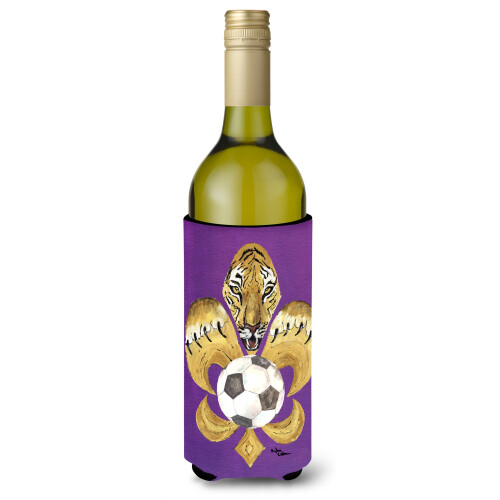 Tiger Fleur de Lis Fotbal Bottle Botting Beaverage Izolator Baut Izolator Hugger