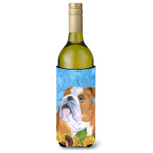 Bulldog Engelsk om sommeren Blomster Vinflaske Drikisolator Drikisolator Hugger SS4125LITERK