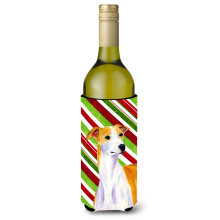 Whippet Candy Cane Ferie Jul Vinflaske Drik Isolator Drik Isolator Hugger