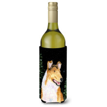 Starry Night Collie Glat vinflaske Drikisolator Drikisolator Hugger