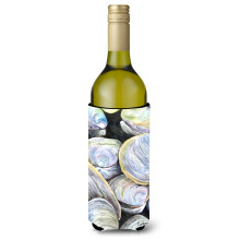 Clam Quahog Shells Wine Bottle Beverage Insulator Beverage Insulator Hugger