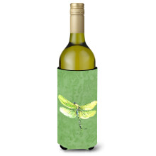 Dragonfly on Avacado Wine Bottle Beverage Insulator Beverage Insulator Hugger
