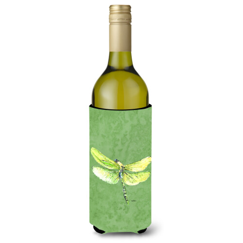 Dragonfly on Avacado Wine Bottle Beverage Insulator Beverage Insulator Hugger