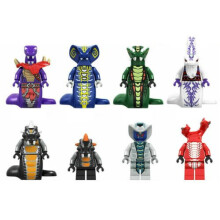 Ninjago Snakes Minifigures Kids Toys Gifts 8pcs Set