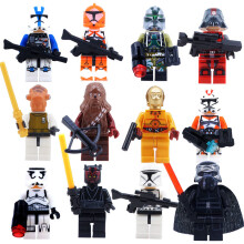 (12pcs/set MOC Minifigure) Star Wars Minifigure Model Building Block Figure Toy Kids Toy Gift