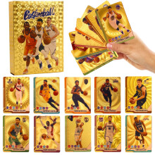 (55pcs Gold Basketball Cards) Basketball Cards World Cup Football Star Cards Champions League Football Gifts for Kids