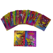 Pokemon Cards Metal Card Anime Cosplay Charizard Pikachus Games Collection Playing Card Christmas Kid Toys Gift