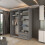 (Grey, 150cm) Havana Double Sliding Wardrobe 3