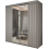 (Grey, 200cm) Havana Double Sliding Wardrobe 2